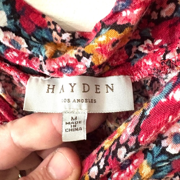 Hayden Floral Blouse - Red and Black - Picture 3 of 4